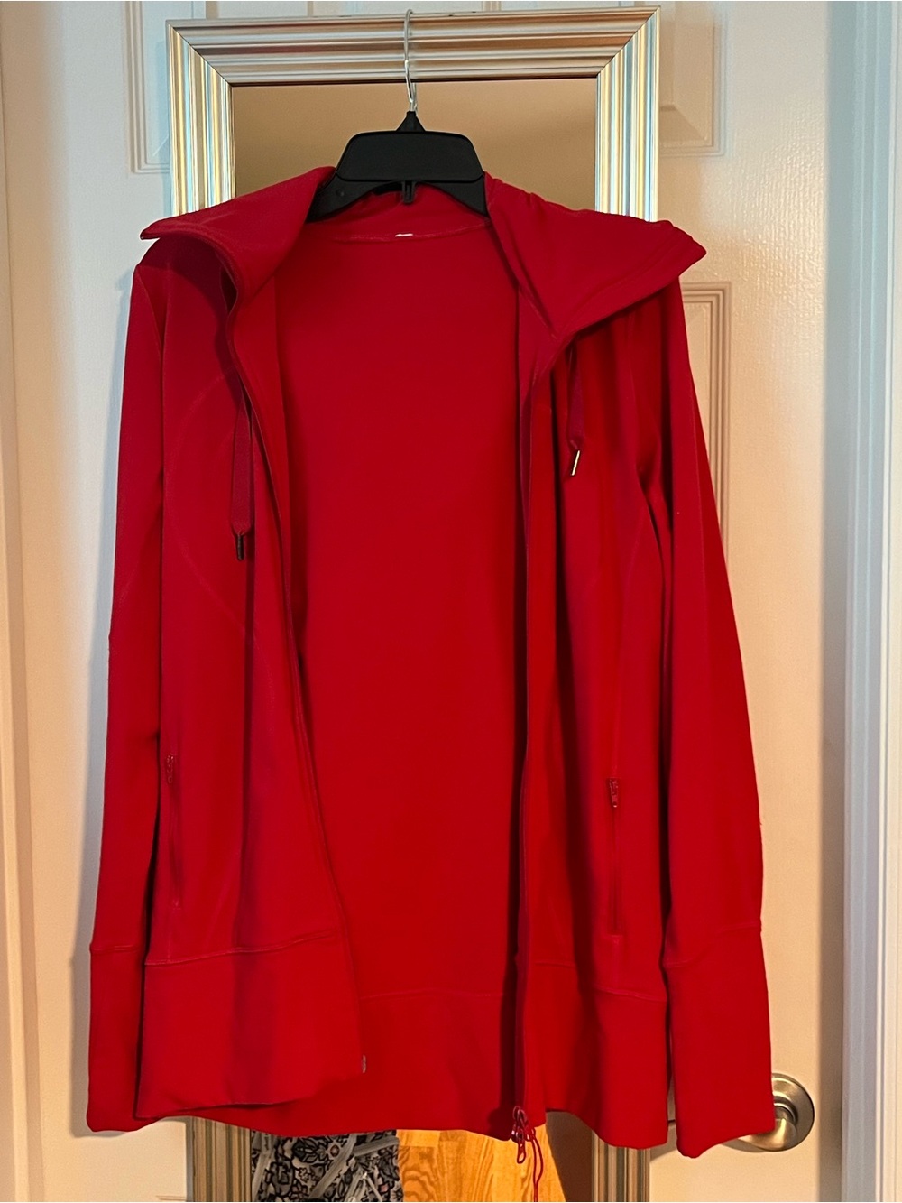 Lululemon Women’s Red Hooded Jacket Size 10